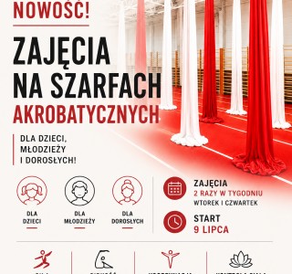 AERIAL SILKS - SZARFY AKROBATYCZNE ZAJĘCIA WAKACYJNE